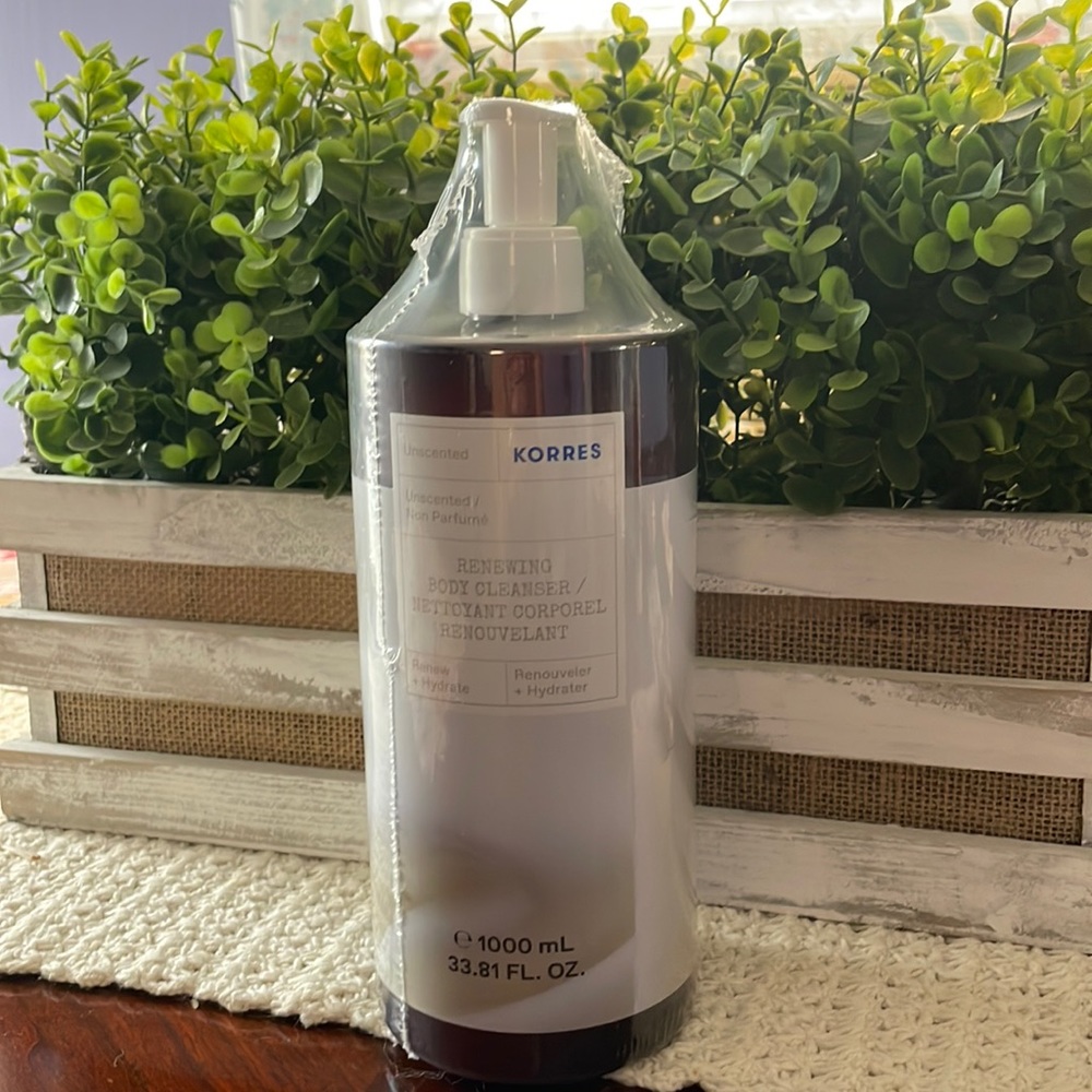 Korres body cleanser unscented 33.81 fl oz